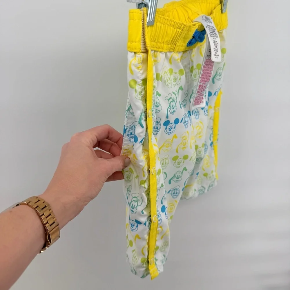 Disney Adaptive Yellow and Blue Mickey Mouse Swim Bathing Suit